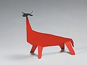 Red Cow with Black Head