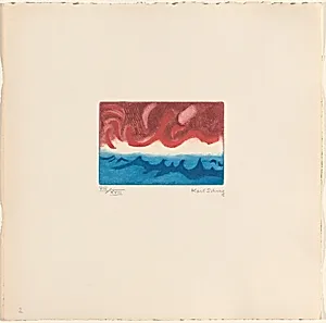 Red Sky and Sea from By the Sea