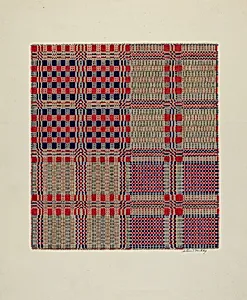 Red, White & Blue Coverlet