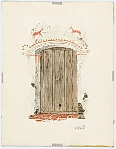 Restoration Drawing: Facade of Mission House