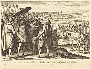 Restoration of the Aqueduct at Pisa by Jacques Callot