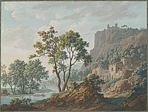 River Landscape with Castles and Fishermen