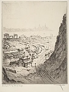 River, Railroad, Rock