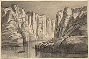 River Winding through a Rock Formation (Philae, Egypt)