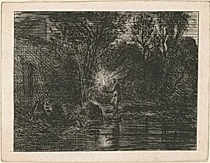 Riverbank at Night