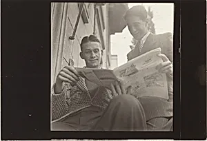 Robert Frank with Australian pilot