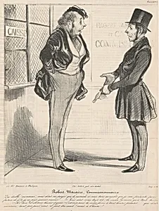 Robert Macaire commissionnaire by Honoré Daumier