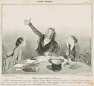 Robert Macaire professeur de français by Honoré Daumier