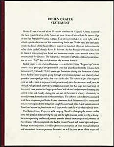 Roden Crater: Statement Book