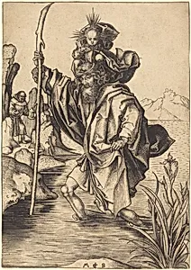 Saint Christopher by Martin Schongauer