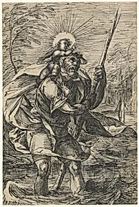 Saint Christopher (recto)