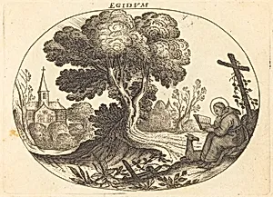 Saint Egidius and a Doe