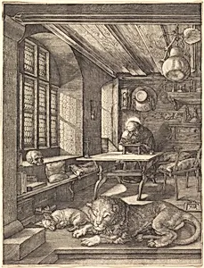 Saint Jerome in His Study by Albrecht Dürer