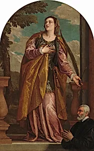 Saint Lucy and a Donor