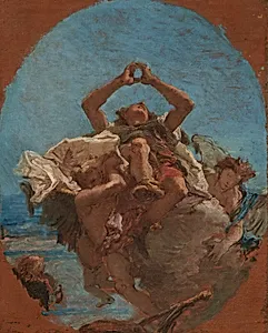 Saint Roch Carried to Heaven by Angels by Giovanni Battista Tiepolo