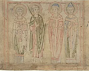 Saints Cyprian, Vitus, Stephan, and Cornelius
