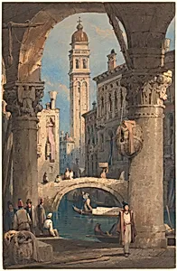 San Giorgio dei Greci, Seen from an Arcade