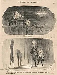 Séance de nuit by Honoré Daumier