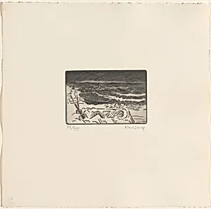 Sand and Gray Sea from By the Sea