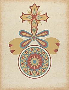 Santa Barbara Mission Doorway Design from the portfolio "Decorative Art of Spanish California" by American 20th Century