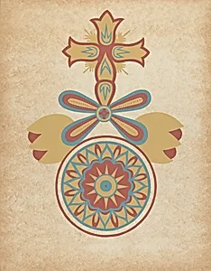 Santa Barbara Mission Doorway Design from the portfolio "Decorative Art of Spanish California" by American 20th Century