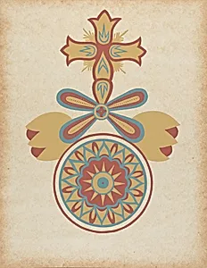 Santa Barbara Mission Doorway Design from the portfolio "Decorative Art of Spanish California" by American 20th Century