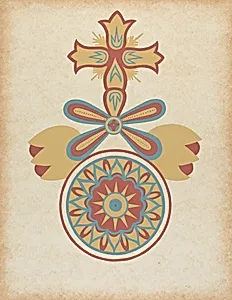 Santa Barbara Mission Doorway Design from the portfolio "Decorative Art of Spanish California" by American 20th Century