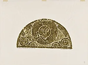 Sarah Allen from A Portfolio of Rubbings from Early American Stone Sculpture