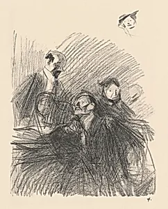 Scène d'audience (les deux avocats) (Scene of a Hearing (The Two Lawyers)) by Jean-Louis Forain