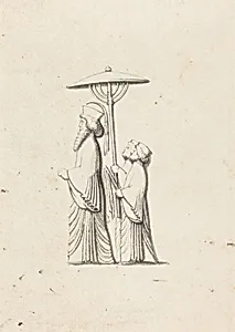 Sculpture at Persepolis, from Le Bruyn's Travels by Maria Denman after John Flaxman