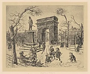 Sculpture in Washington Square