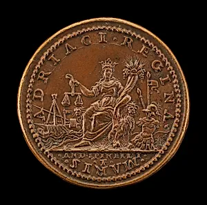 Seated Figure of Venice Holding Cornucopiae and Scales [reverse]