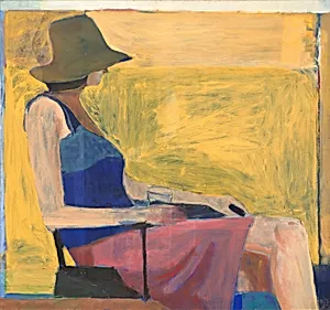 Seated Figure with Hat