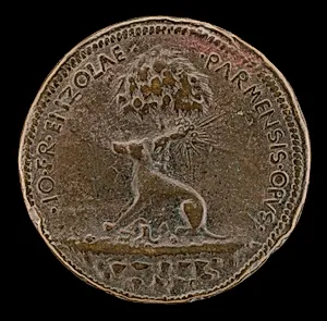 Seated Greyhound [reverse]