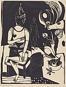 Seated Harlequin