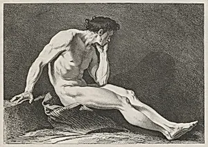 Seated Man with Head in Hand