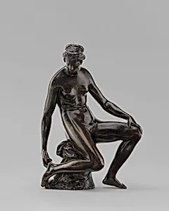 Seated Woman Pulling a Thorn from Her Heel