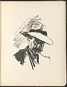 Selbstbildnis (Self-Portrait) from Deutsche Graphiker der Gegenwart (German Printmakers of Our Time)