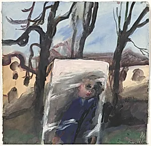 Self in Mirror in Landscape