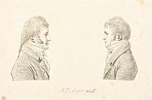 Self-Portrait and the Artist's Brother by Antoine Marie Philippe Louis d' Orléans, duc de Montpensier
