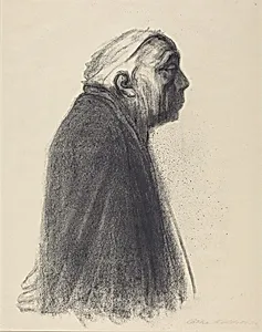 Self-Portrait in Profile Facing Right (Selbstbildnis in Profil nach Rechts)