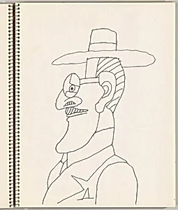 Self-Portrait in Profile with Hat