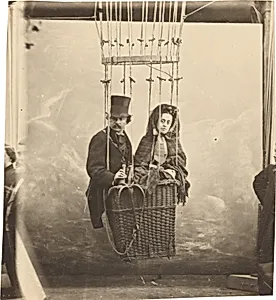 Self-Portrait with Wife Ernestine in a Balloon Gondola