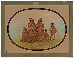 Seminolee Indians, Prisoners at Fort Moultrie by George Catlin