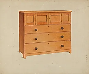 Shaker Chest of Drawers by John W. Kelleher