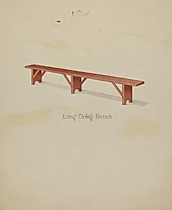 Shaker Long House Bench
