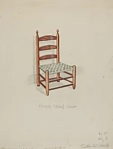 Shaker Three Slat Titlting Chair