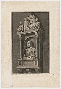 Shakespeare Monument in Church at Stratford-on-Avon