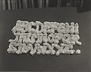Shaving Cream Alphabet