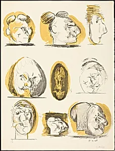 Sheet of Studies (heads)